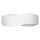 Aluminium up down wall light white, Keely