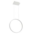 Aluminium pendant light white, Ringo, 30W, 3000K LED