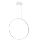 Aluminium pendant light white, Ringo, 50W, 3000K LED