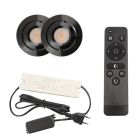 2 adjustable porch spotlights Rona, IP44, with connection set and remote control, black