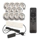 11 adjustable porch spotlights Rona, IP44, with connection set and remote control, chrome