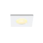 Square white porch light Dico, IP65, dimmable