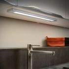 Silver under cabinet lighting plastic, Sinem, 7W, 3000K LED, with switch