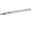 Silver under cabinet lighting plastic, Sarila, 1W, 3000K LED, with switch