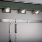 Nickel under cabinet lighting metal, Zerdali, 3W, 3000K LED, with switch