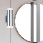Chrome wall light modern, Spjald, 4W, 3000K LED, IP44