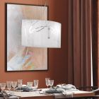 White pendant light modern, Antoine