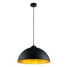 Black dome pendant light industrial, Katja