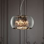 Chrome pendant light modern, Capucine