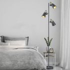 Black floor lamp modern, Skals, with switch
