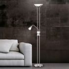 Nickel floor lamp classic, Selin, 4,5W, 3000K LED, with switch