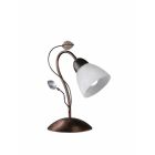 Rust Coloured table lamp classic, Astrid, with switch