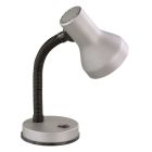 Grey desk lamp plastic, Lagos, with switch