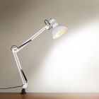 White desk lamp metal, Kinshasa, with switch