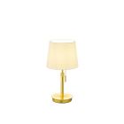 Brass table lamp modern, Niva, with pull switch