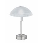 Nickel banker's lamp classic, Notaris, 4W, 3000K LED, with switch