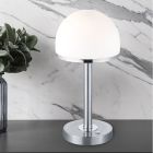 Nickel table lamp modern, Willem, 4W, 3000K LED, with switch