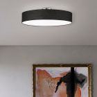Nickel flush ceiling light metal, Ledbury