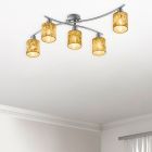 Black flush ceiling light modern, Kyan