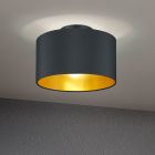 Black flush ceiling light modern, Jeany