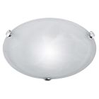 Nickel flush ceiling light glass, Filia