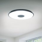 White flush ceiling light metal, Vibol, 45W, 3000K LED, with remote control