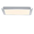 Chrome flush ceiling light modern, Marie, 18W, 3000K LED, IP44