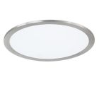 Nickel flush ceiling light modern, Badria, 15W, 3000K LED