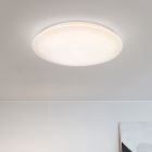 White flush ceiling light plastic, Yafu, 80W, warm to cold white adjustable LED, with remote control
