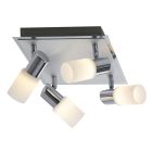 Grey ceiling spotlight glass, Morely, 4,3W, 3000K LED