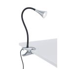 Grey clip spotlight plastic, Yelaisa, 3W, 3000K LED, with switch