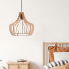 Rustic pendant light wood, Valenthina