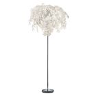 Chrome floor lamp retro, Urwa, with switch