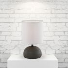 Ceramic table lamp brown, Yeraz, with switch
