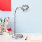 Chrome desk lamp modern, Daley, 4W, 3000K LED, with switch