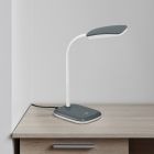 Grey desk lamp modern, Charlot, 3,5W, 3000K LED, with switch