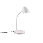 White desk lamp modern, Maribo, 4W, 3000K LED, with touch dimmer