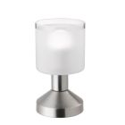 Nickel table lamp modern, Vilou, with switch