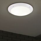 White flush ceiling light modern, Gandrup, IP54