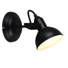 Black wall spotlight industrial, Kibek