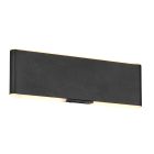 Black up down wall light modern, Zwier, 2W, warm to cold white adjustable LED, with switch