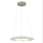 Nickel pendant light modern, Jiry, 34W, white switch LED, 3-step dimmable