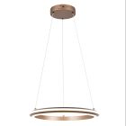 Brown pendant light modern, Jiry, 34W, white switch LED, 3-step dimmable