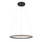 Black pendant light modern, Jiry, 48W, white switch LED, 3-step dimmable