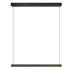 Black pendant light modern, Wishal, 29W, white switch LED, 3-step dimmable