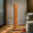 Design floor lamp wood, Tanneke, 35W, 3000K LED, with switch