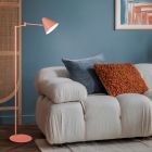 Orange floor lamp modern, Jille, with switch