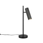 Black table lamp modern, Sieb, with switch