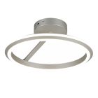 Nickel ceiling light modern, Jiry, 34W, white switch LED, 3-step dimmable