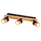 Rustic ceiling spotlight wood, Carine